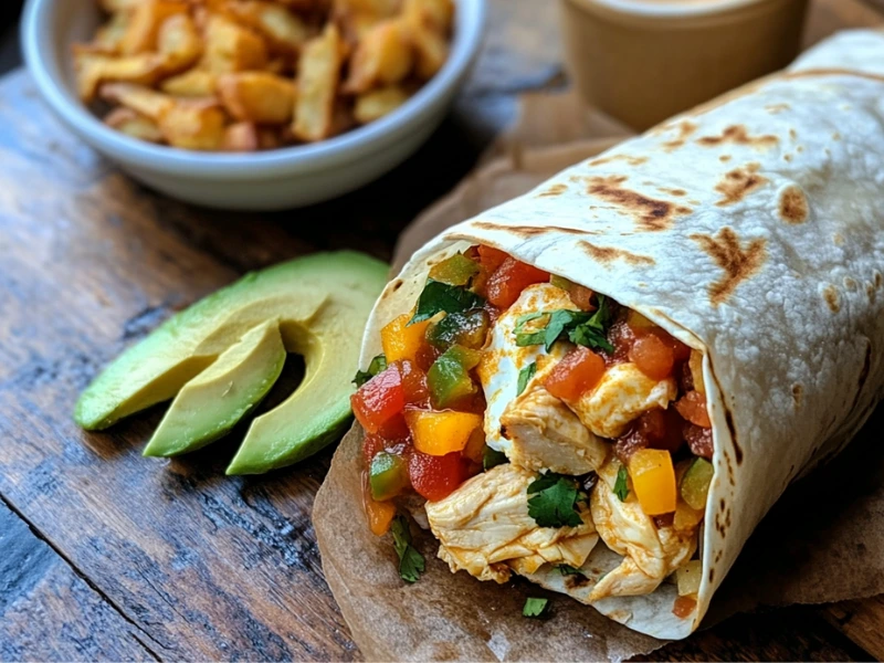 1. Chicken and Egg Breakfast Burrito