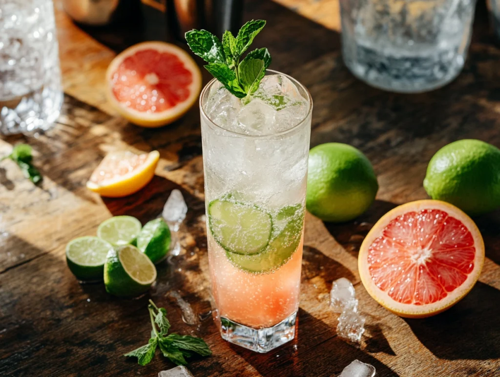 Ingredients for a Non-Alcoholic Long Drink