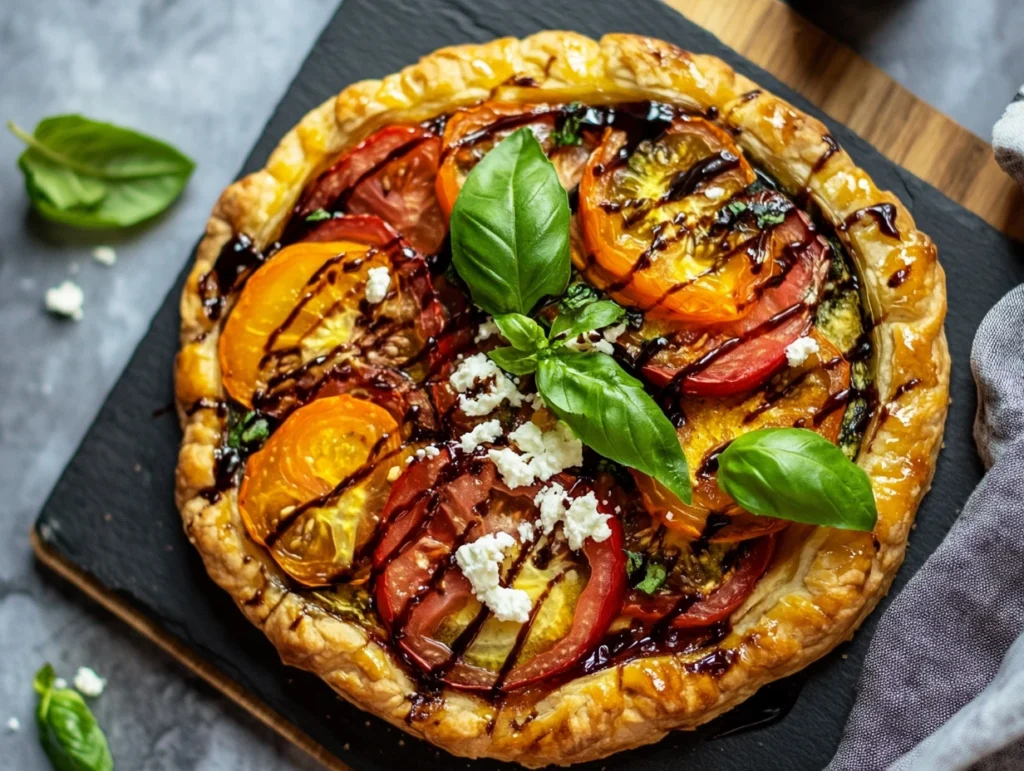 Recipe 3: Tomato Basil Tart with Puff Pastry