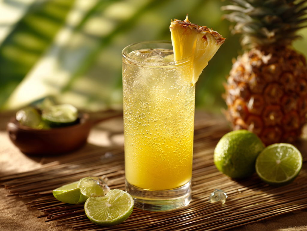 Recipe 2: Tropical Ginger Pineapple Fizz