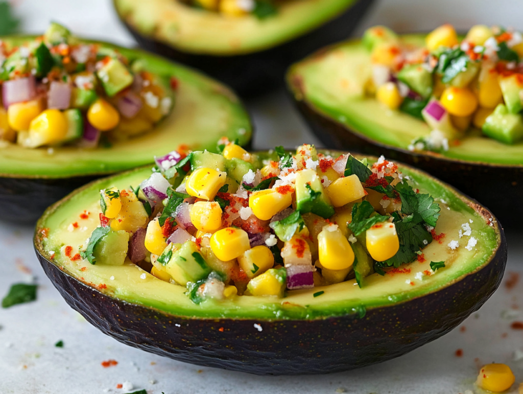 Stuffed Avocados with Corn Salsa