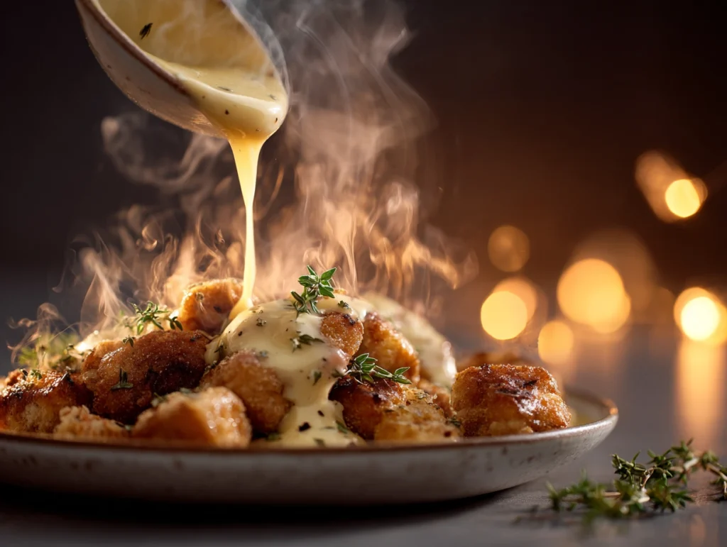 5. Enhance the Herb Gravy with Fresh Garlic and Thyme