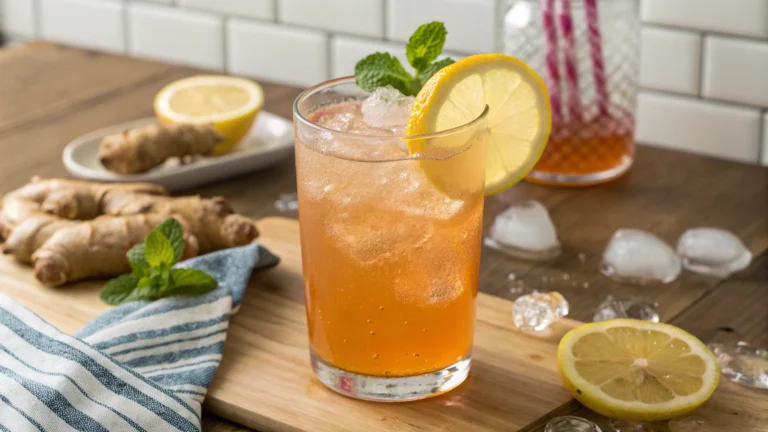 ginger lemon mocktail