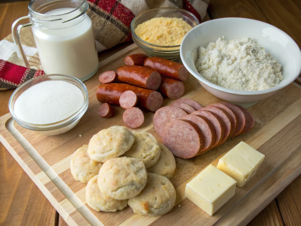 sausage biscuits and gravy recipe ingr